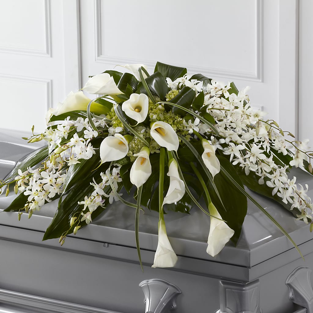 Angel Wings Casket Spray – Flower.delivery, Tontitown AR