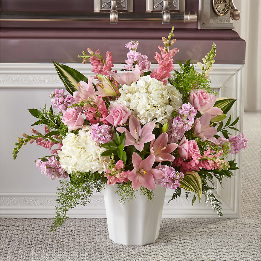 Simply Serene Floor Basket – Flower.delivery, Tontitown AR