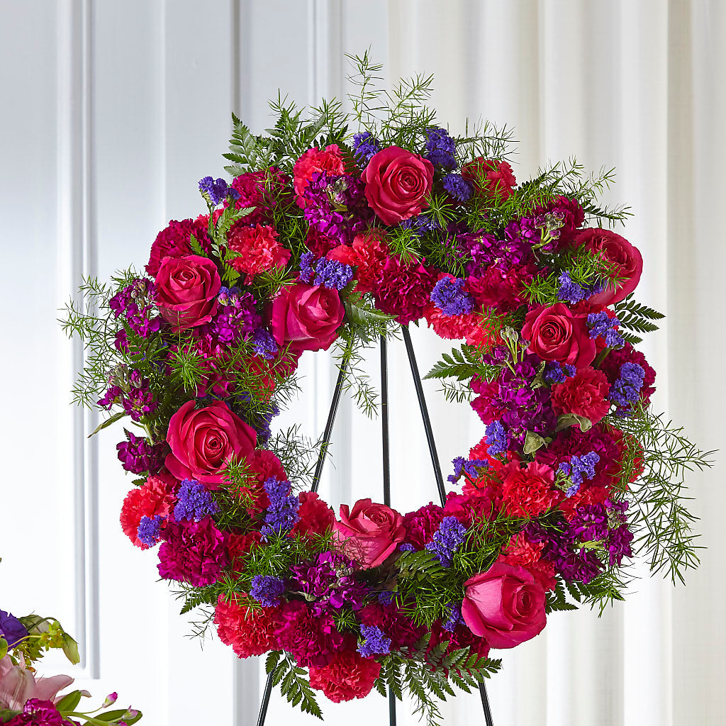Calming Colors Wreath – Flower.delivery, Tontitown AR