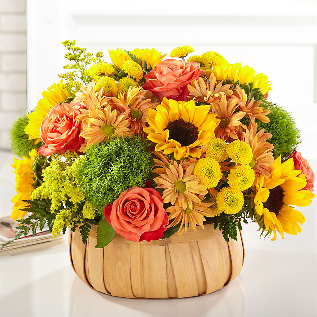 Harvest Sunflower Basket – Flower.delivery, Tontitown AR