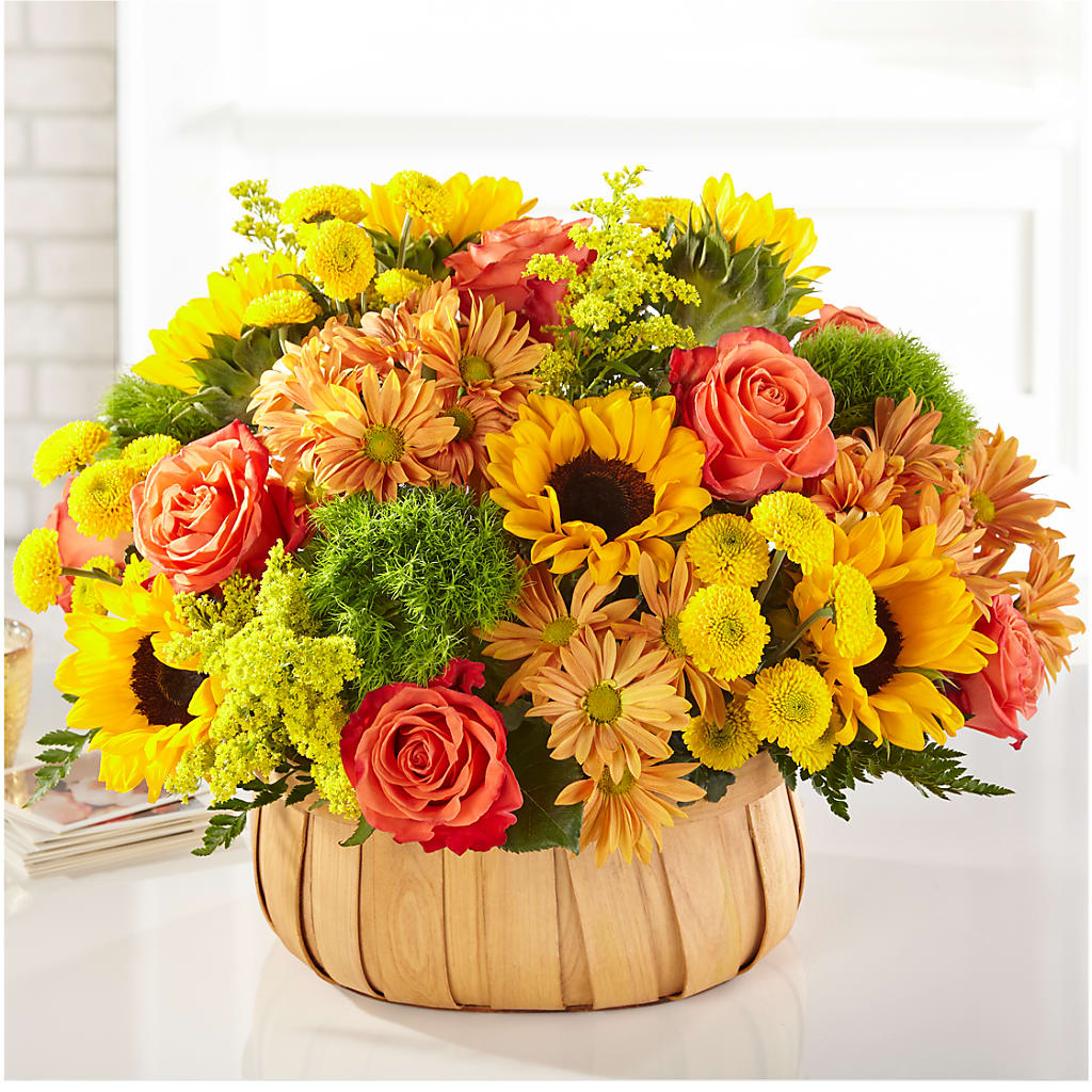 Harvest Sunflower Basket – Flower.delivery, Tontitown AR