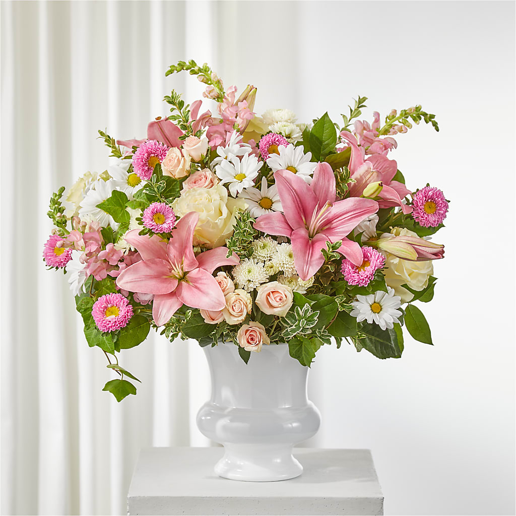 Empathetic Blooms Urn Arrangement – Flower.delivery, Tontitown AR