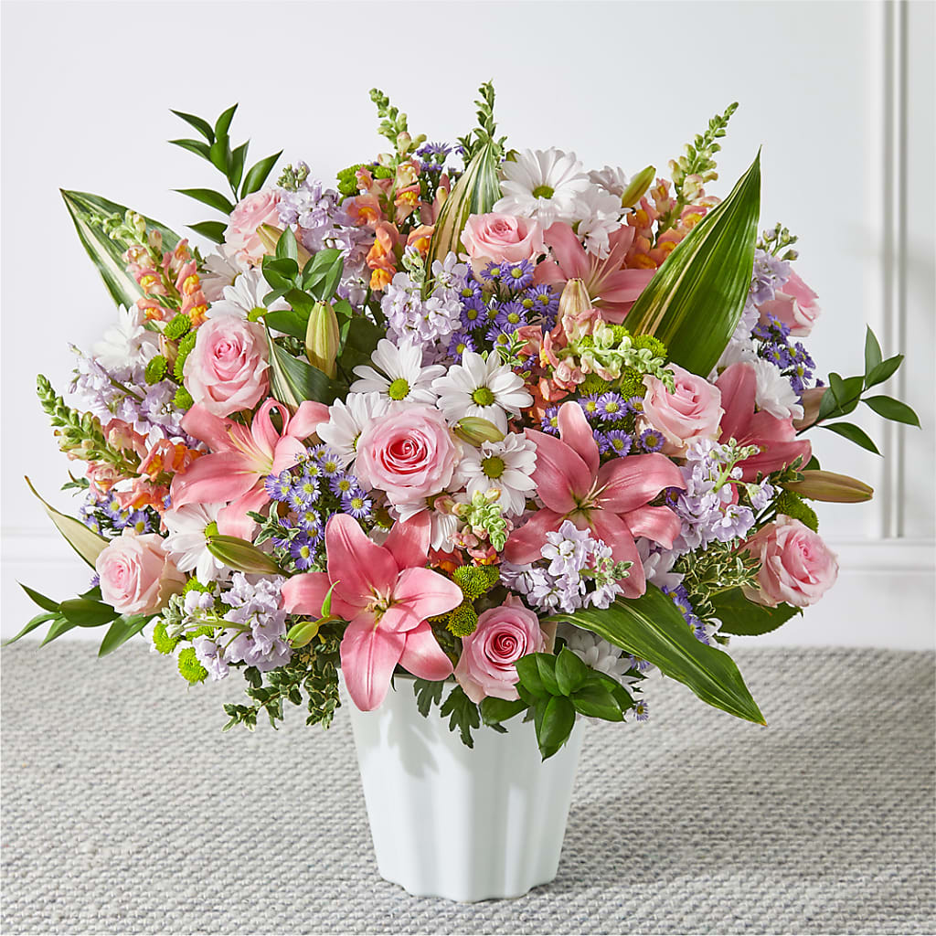 Abundant Compassion Floor Basket – Flower.delivery, Tontitown AR
