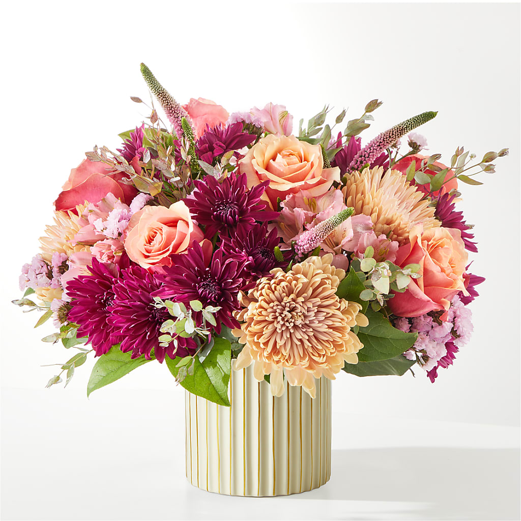 Berry Cobbler Bouquet with Ivory Vase – Flower.delivery, Tontitown AR