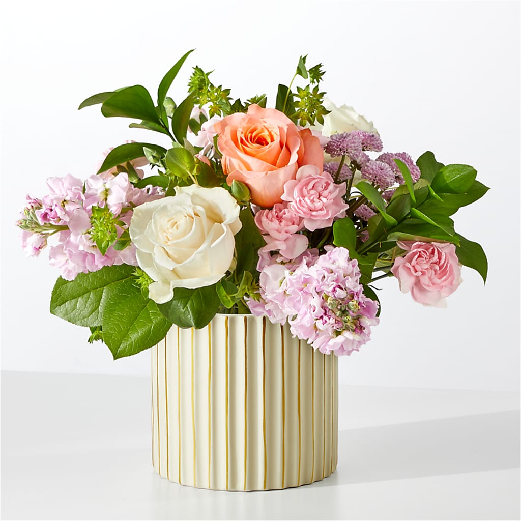 French Market Bouquet with Ivory Vase – Flower.delivery, Tontitown AR