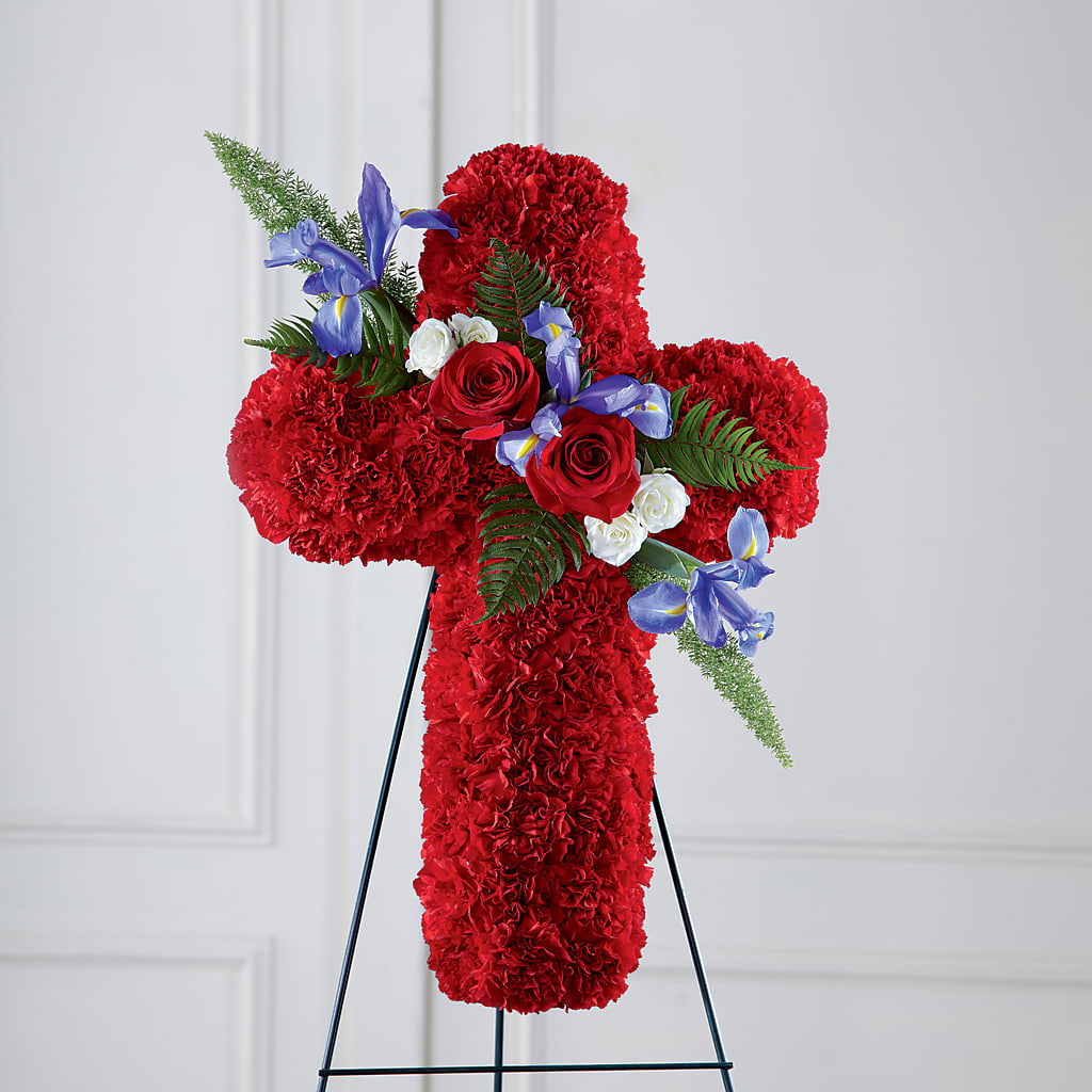 Faithful Hero Floral Cross –  Flower.delivery, Tontitown AR