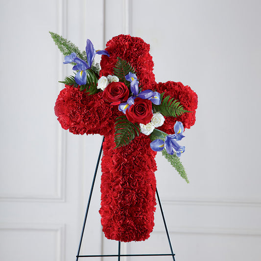 Faithful Hero Floral Cross –  Flower.delivery, Tontitown AR