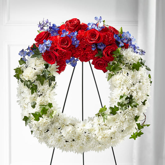 Patriotic Passion Wreath –  Flower.delivery, Tontitown AR