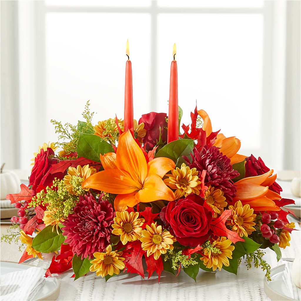 Autumn's Embrace Centerpiece –  Flower.delivery, Tontitown AR