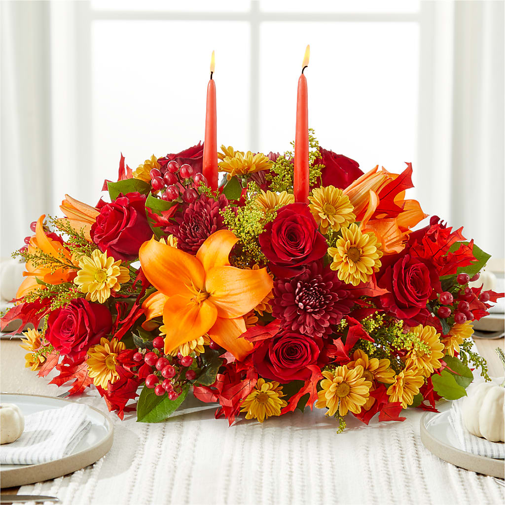 Autumn's Embrace Centerpiece –  Flower.delivery, Tontitown AR