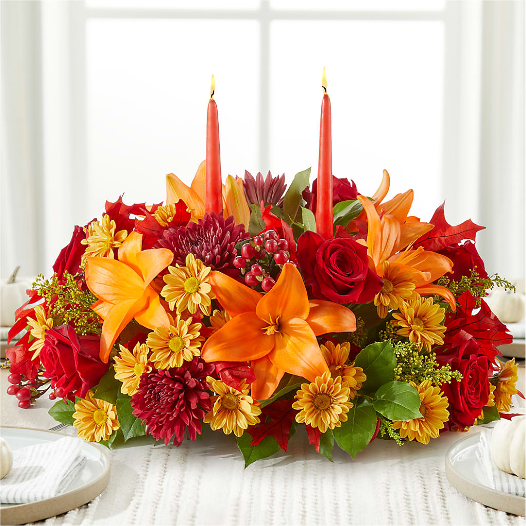 Autumn's Embrace Centerpiece –  Flower.delivery, Tontitown AR